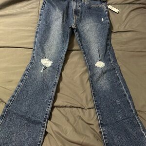 Old Navy girls Boot Cut Jeans - Dark Blue